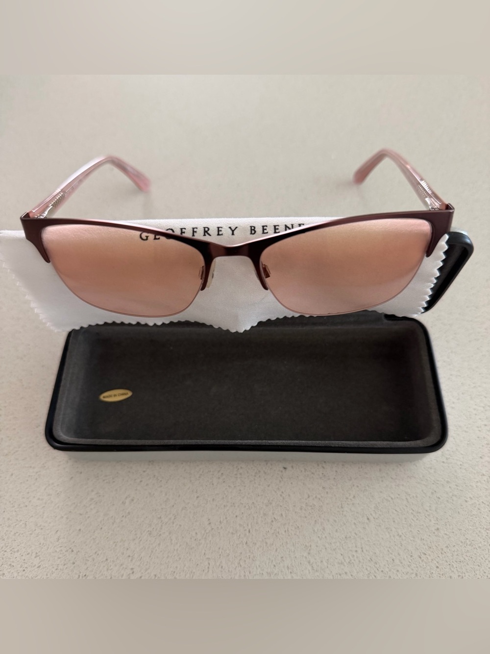 Geoffrey Beene Pink-Tinted Women's sunglasses & Blue Light blocking